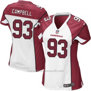 Camiseta Arizona Cardinals Campbell Blanco Rojo Nike Game NFL Mujer