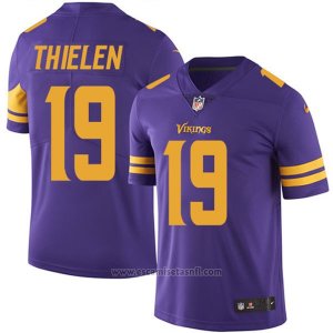 Camiseta NFL Limited Hombre 19 Thielen Minnesota Vikings Violeta Amarillo