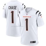 Camiseta NFL Game Cincinnati Bengals Ja'marr Chase Blanco