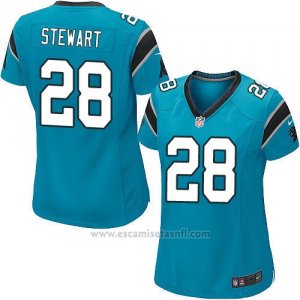 Camiseta Carolina Panthers Stewart Lago Azul Nike Game NFL Mujer