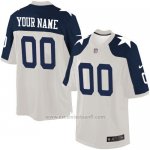 Camisetas NFL Limited Hombre Dallas Cowboys Personalizada Blanco Azul