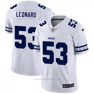 Camiseta NFL Limited Indianapolis Colts Leonard Team Logo Fashion Blanco