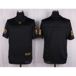 Camiseta Washington Redskins Negro Nike Elite Pro Line Gold NFL Hombre