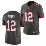 Camiseta NFL Game Tampa Bay Buccaneers 12 Tom Brady 2020 Vapor Gris