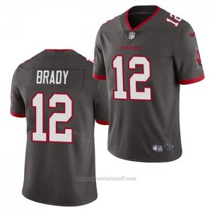 Camiseta NFL Game Tampa Bay Buccaneers 12 Tom Brady 2020 Vapor Gris