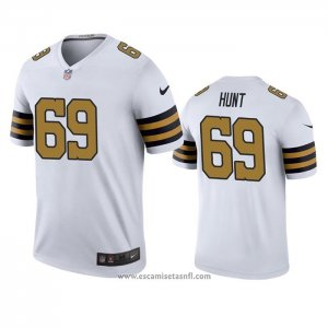 Camiseta NFL Legend New Orleans Saints Margus Hunt Blanco Color Rush