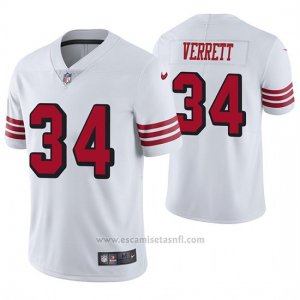 Camiseta NFL Limited Hombre San Francisco 49ers Jason Verrett Blanco Color Rush