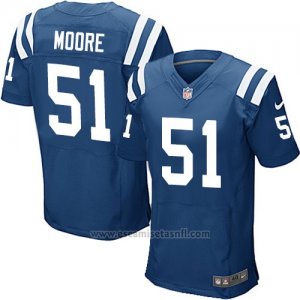 Camiseta Indianapolis Colts Moore Azul Nike Elite NFL Hombre