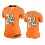 Camiseta NFL Legend Mujer Miami Dolphins Byron Jones Naranja Color Rush