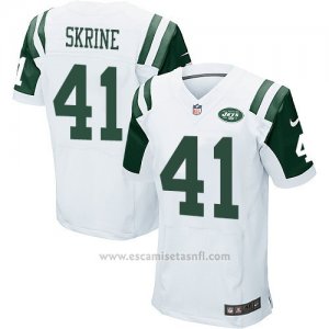 Camiseta New York Jets Skrine Blanco Nike Elite NFL Hombre