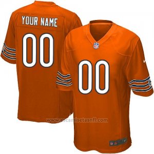 Camisetas NFL Limited Nino Chicago Bears Personalizada Naranja