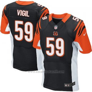 Camiseta Cincinnati Bengals Vigil Negro Nike Elite NFL Hombre