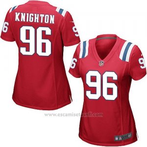 Camiseta New England Patriots Knighton Rojo Nike Game NFL Mujer