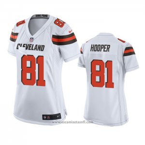 Camiseta NFL Game Mujer Cleveland Browns Austin Hooper Blanco