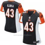 Camiseta Cincinnati Bengals Iloka Negro Nike Game NFL Mujer