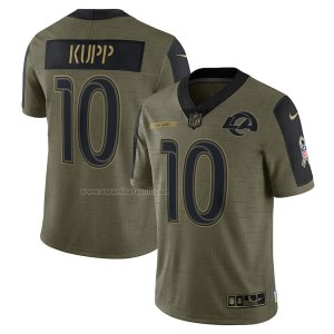Camiseta NFL Limited Los Angeles Rams Cooper Kupp 2021 Salute To Service Verde