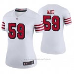Camiseta NFL Legend Mujer San Francisco 49ers David Mayo Blanco Color Rush