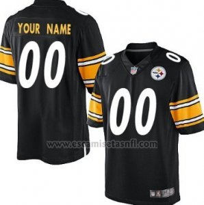 Camisetas NFL Limited Hombre Pittsburgh Steelers Personalizada Negro
