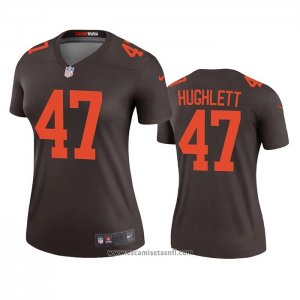 Camiseta NFL Legend Mujer Cleveland Browns Charley Hughlett Alterno 2020 Marron