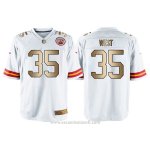 Camiseta Kansas City Chiefs West Blanco Nike Gold Game NFL Hombre