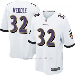 Camiseta Baltimore Ravens Weddle Blanco Nike Game NFL Hombre