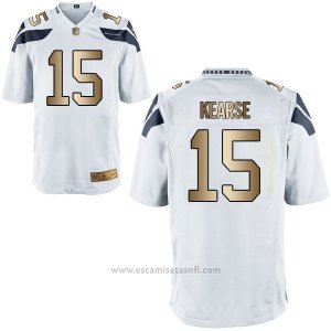 Camiseta Seattle Seahawks Kearse Blanco Nike Gold Game NFL Hombre