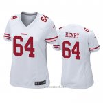 Camiseta NFL Game Mujer San Francisco 49ers Willie Henry Blanco