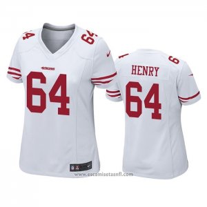 Camiseta NFL Game Mujer San Francisco 49ers Willie Henry Blanco