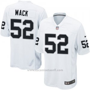 Camiseta Oakland Raiders Mack Blanco Nike Game NFL Hombre