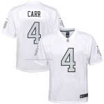 Camiseta NFL Game Nino Las Vegas Raiders Derek Carr Blanco Color Rush