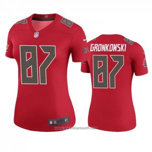 Camiseta NFL Legend Mujer Tampa Bay Buccaneers Rob Gronkowski Rojo Color Rush