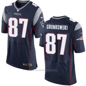 Camiseta NFL Limited Hombre 87 Gronkowski Cooks New England Patriots Negro