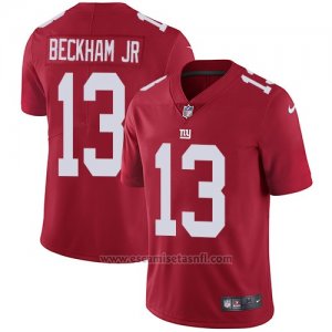 Camiseta NFL Limited Hombre New York Giants 13 Odell Beckham Jr Rojo Alterno Stitched Vapor Untouchable