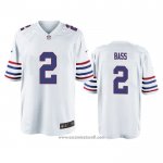 Camiseta NFL Game Buffalo Bills Tyler Bass Alterno Blanco
