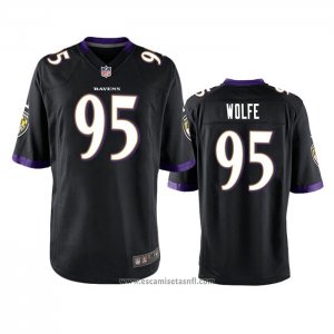 Camiseta NFL Game Baltimore Ravens Derek Wolfe Negro