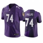 Camiseta NFL Limited Baltimore Ravens Tyre Phillips Ciudad Edition Violeta