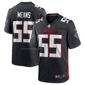 Camiseta NFL Game Atlanta Falcons Steven Means55 Negro