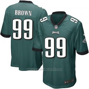Camiseta Philadelphia Eagles Brown Verde Nike Game NFL Oscuro Nino