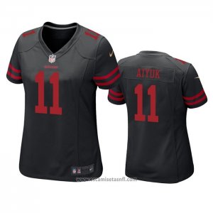 Camiseta NFL Game Mujer San Francisco 49ers Brandon Aiyuk Negro