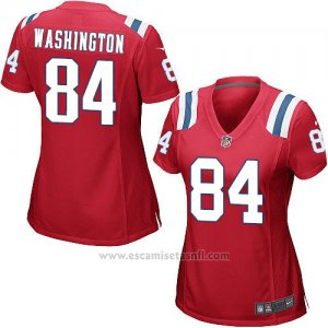 Camiseta New England Patriots Washington Rojo Nike Game NFL Mujer