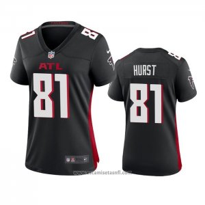 Camiseta NFL Game Mujer Atlanta Falcons Hayden Hurst 2020 Negro