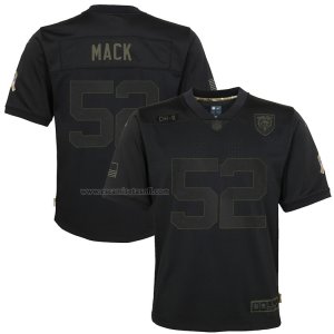 Camiseta NFL Limited Nino Chicago Bears Khalil Mack 2020 Salute To Service Negro