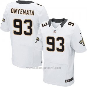 Camiseta New Orleans Saints Onyemata Blanco 2016 Nike Elite NFL Hombre