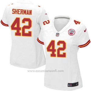 Camiseta Kansas City Chiefs Sherman Blanco Nike Game NFL Mujer