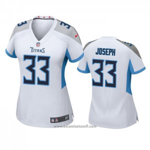 Camiseta NFL Game Mujer Tennessee Titans Johnathan Joseph Blanco