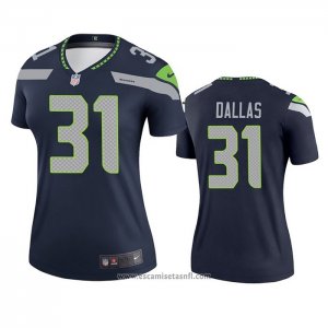 Camiseta NFL Legend Mujer Seattle Seahawks Deejay Dallas Azul
