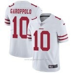 Camiseta NFL Limited Hombre 10 Garoppolo San Francisco 49ers Blanco