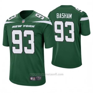 Camiseta NFL Game Hombre New York Jets Tarell Basham Verde 60th Aniversario