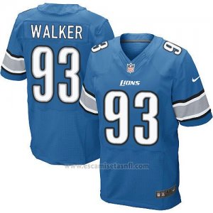Camiseta Detroit Lions Walker Azul Nike Elite NFL Hombre