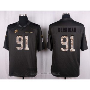Camiseta Washington Redskins Kerrigan Apagado Gris Nike Anthracite Salute To Service NFL Hombre